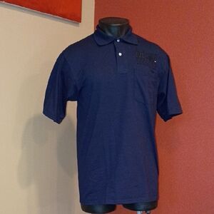 JERZEES Men's Navy Polo Shirt with Pocket Size M  (NWOT )